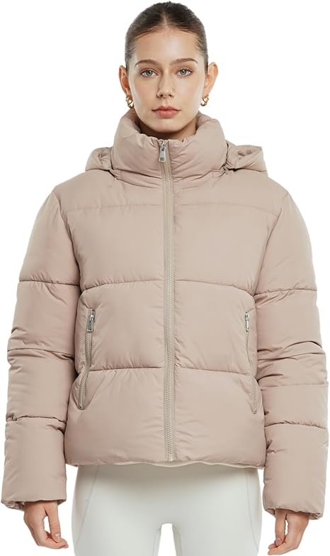 Women Puffer Jacket Hood Winter
