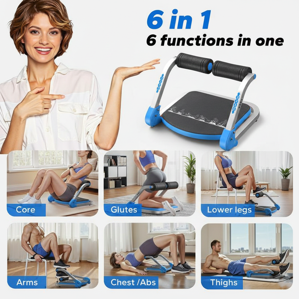 Ab Crunch Machine, Core Trainer, Home Gym