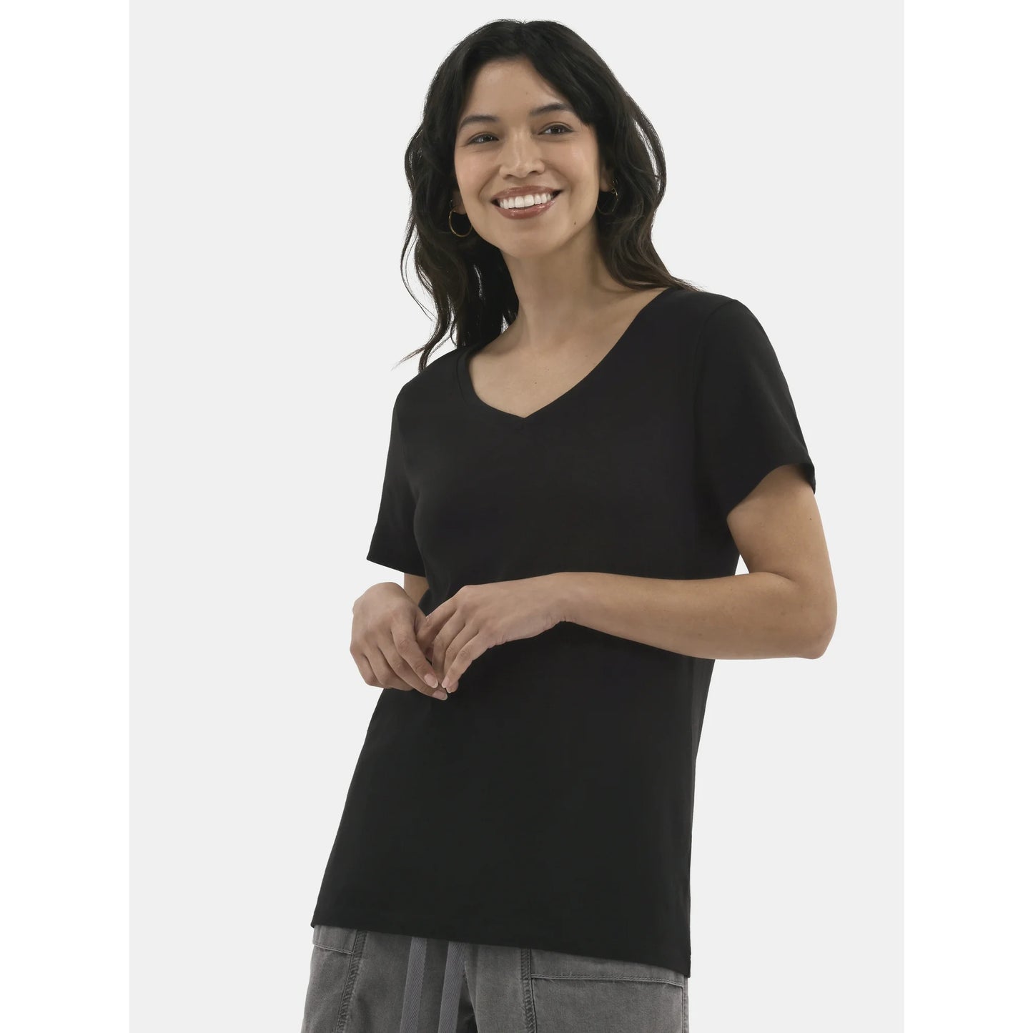 Women's Cotton V-Neck Tee