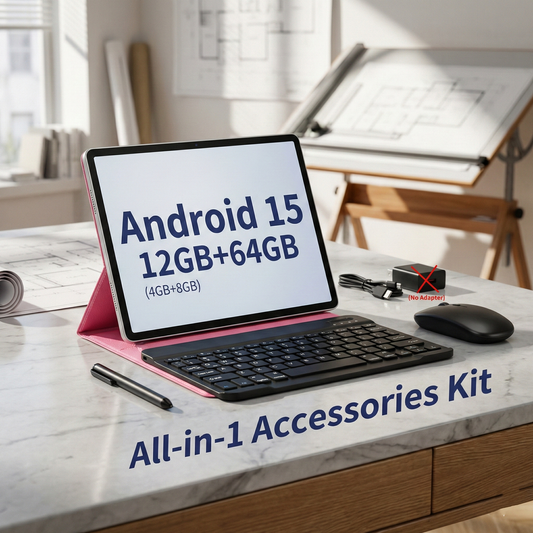 10.1" Android 15 2-in-1 Tablet