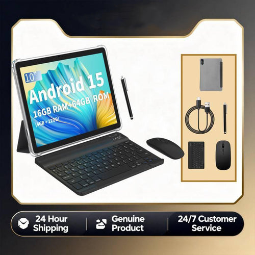 2026 Android 15 Tablet With Detachable Keyboard