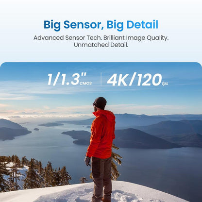 4K Cinematic Waterproof Action Camera 3-Hour Battery