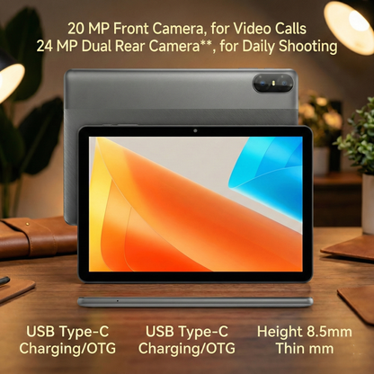 10.1" Tablet, Android 14, Keyboard, Mouse, Stylus