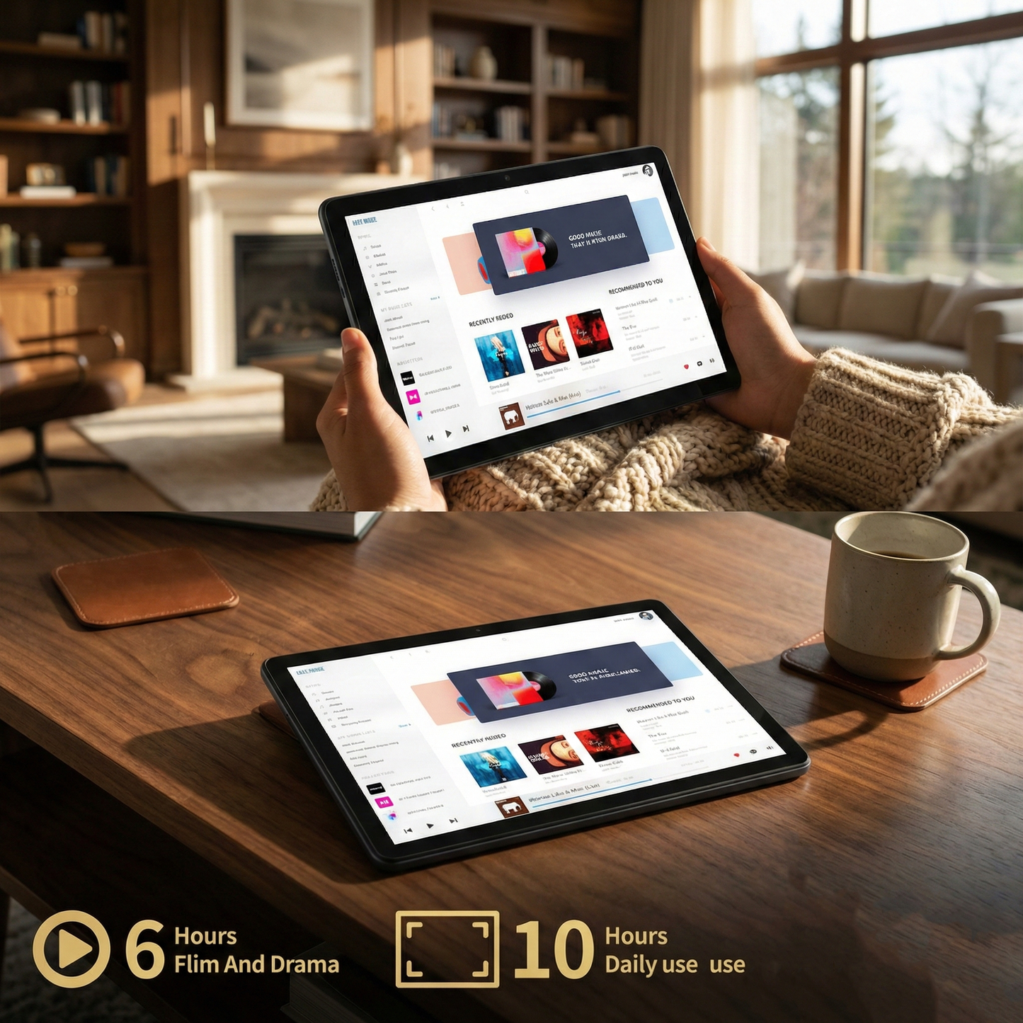 10.1" Tablet, Android 14, Keyboard, Mouse, Stylus