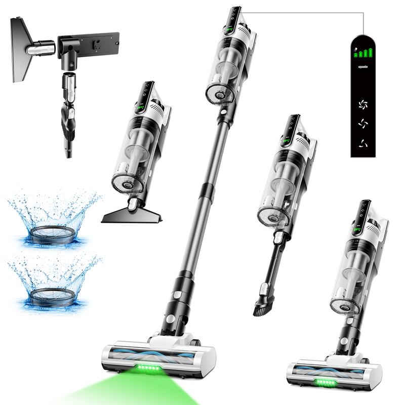 Powerful 8-in-1 Self-Standing Cordless Stick Vacuum