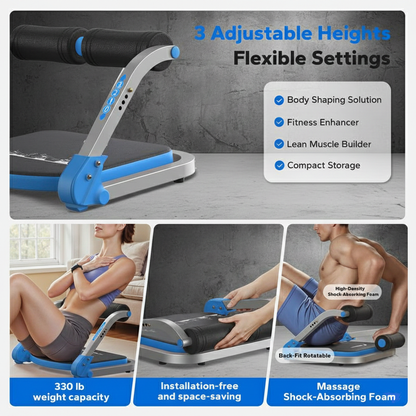 Ab Crunch Machine, Core Trainer, Home Gym
