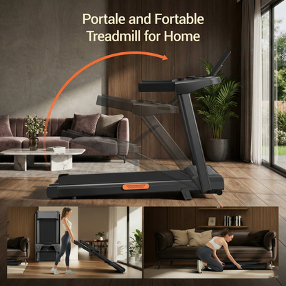 Folding Incline Treadmill for Home