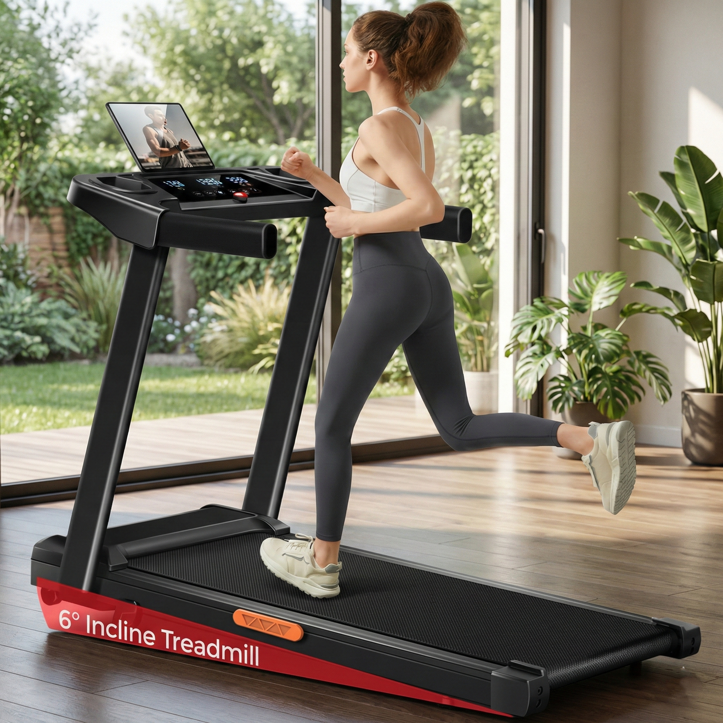 Folding Incline Treadmill for Home