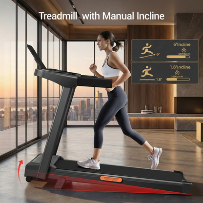 Folding Incline Treadmill for Home
