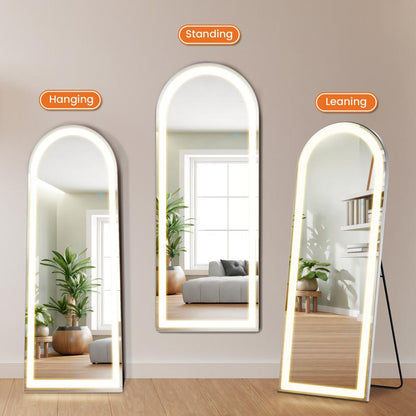 Full Length LED Mirror With Dimmable Lights