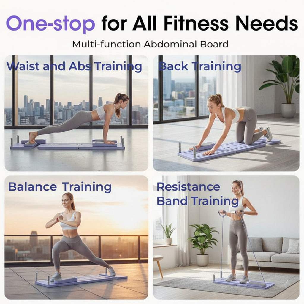 Multi Functional Foldable Pilates Training Board