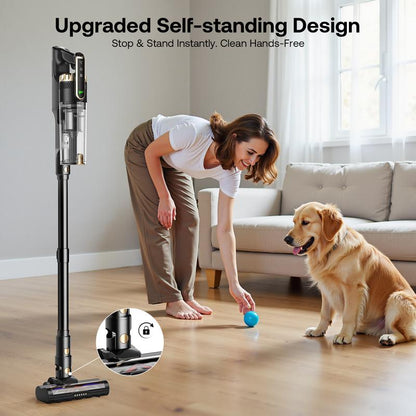 Powerful 8-in-1 Self-Standing Cordless Stick Vacuum