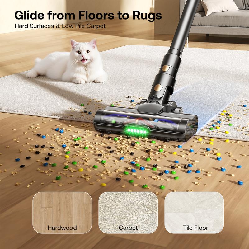 Powerful 8-in-1 Self-Standing Cordless Stick Vacuum