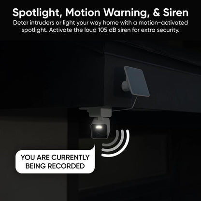 Solar 2K Wireless PTZ Security Camera Outdoor